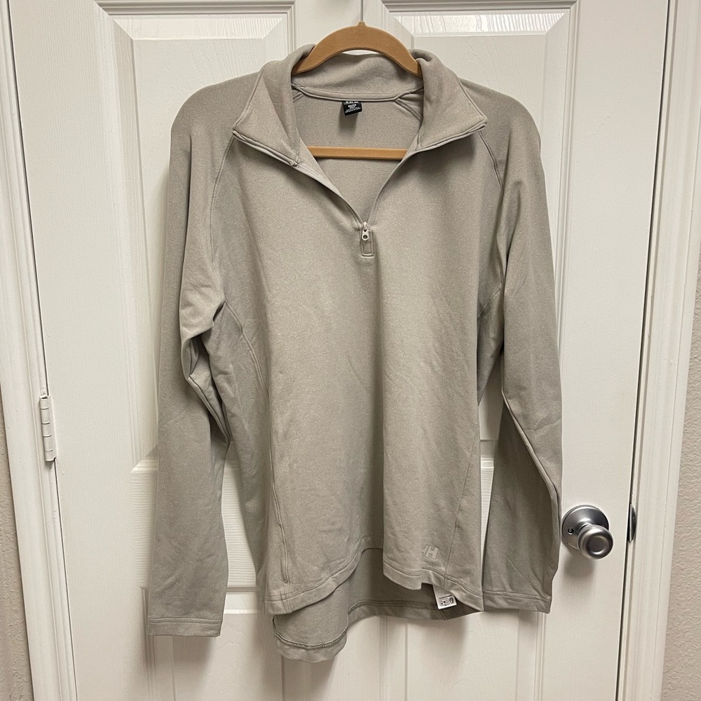 Helly Hansen Grey Quarter Zip Pullover - image 1